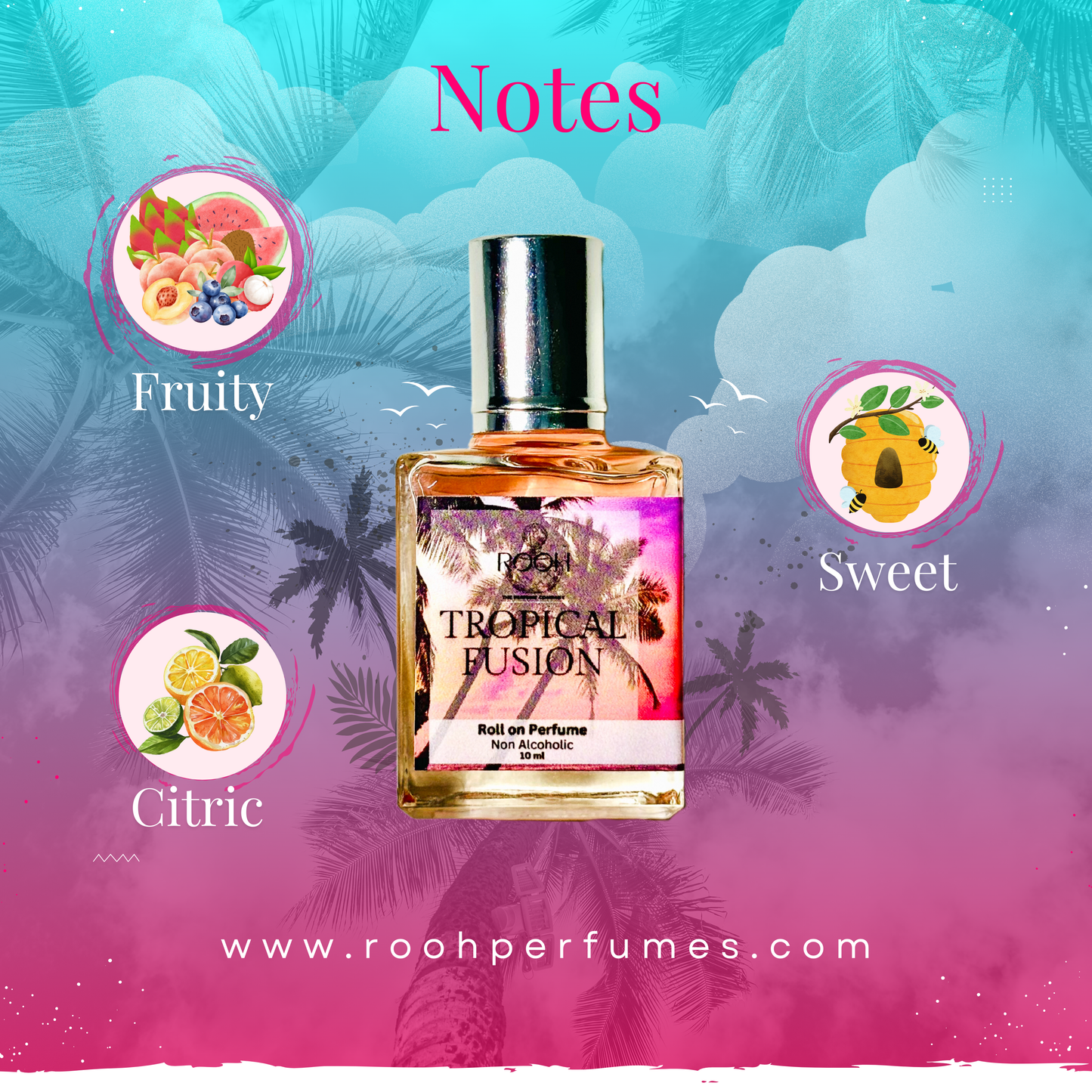 Trinity of Bliss Combo (3 X 10ml) – Ocean Sky, Arabian Jasmine, Tropical Fusion