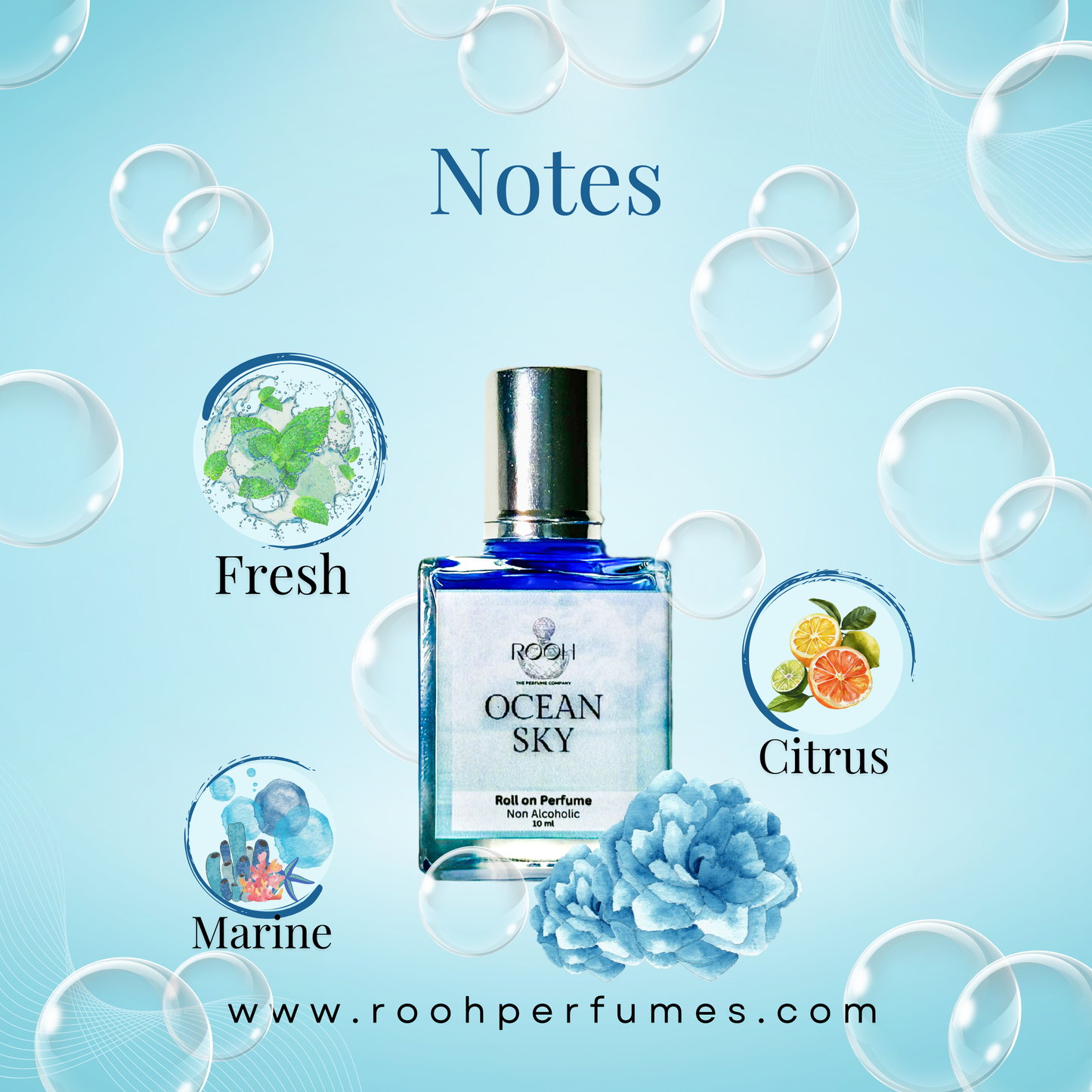 Trinity of Bliss Combo (3 X 10ml) – Ocean Sky, Arabian Jasmine, Tropical Fusion