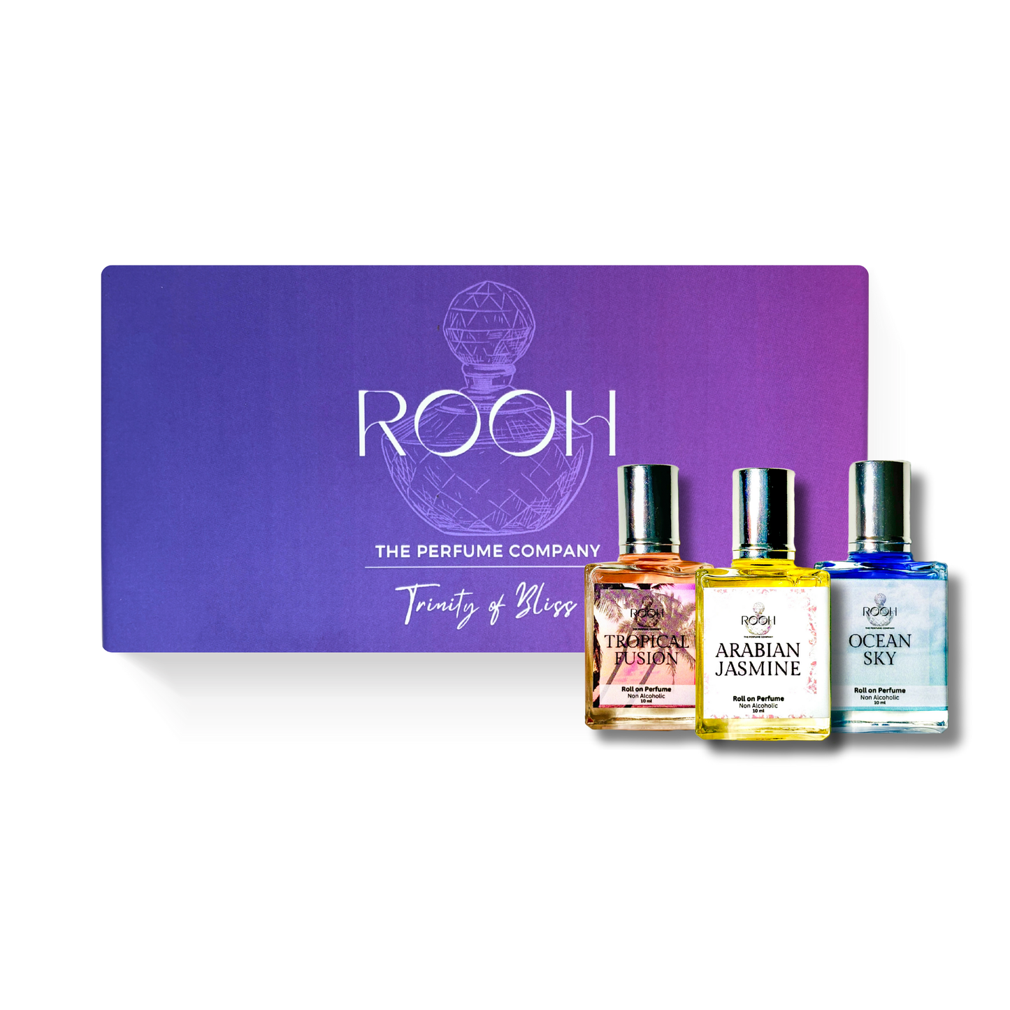 Trinity of Bliss Combo (3 X 10ml) – Ocean Sky, Arabian Jasmine, Tropical Fusion